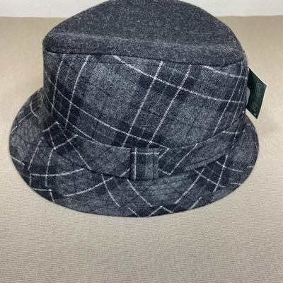 New! Men’s Plaid Fedora Hat