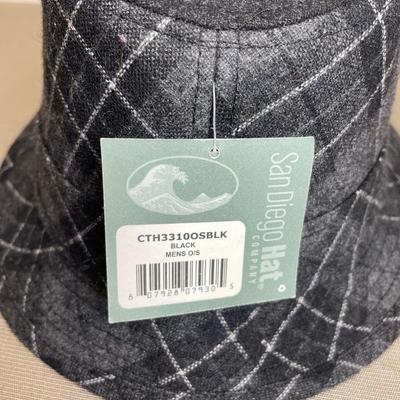 New! Men’s Plaid Fedora Hat
