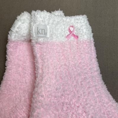 New! Karen Neuburger Pink Ribbon Socks
