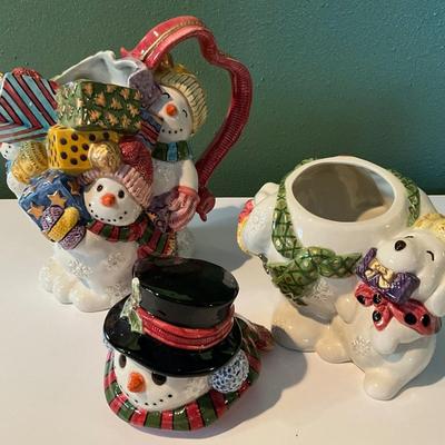 Fritz & Floyd Pitcher and Cookie Jar