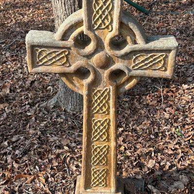 Heavy Stone Concrete Cross