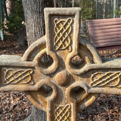 Heavy Stone Concrete Cross