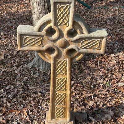 Heavy Stone Concrete Cross