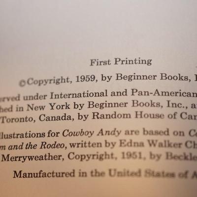 GROUP OF THREE BEGINNERS' BOOKS 1960'S FIRST PRINTINGS