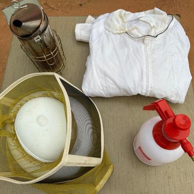 Lot for the Beekeeper including a Protective Suit and Netted Helmet!