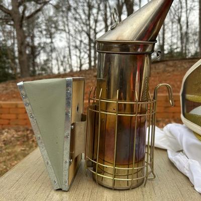 Lot for the Beekeeper including a Protective Suit and Netted Helmet!