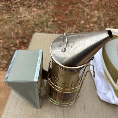 Lot for the Beekeeper including a Protective Suit and Netted Helmet!