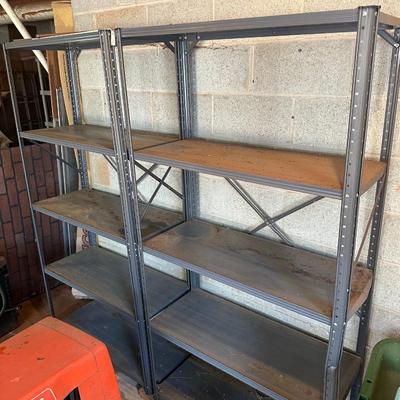 Two Metal Tool Shelves