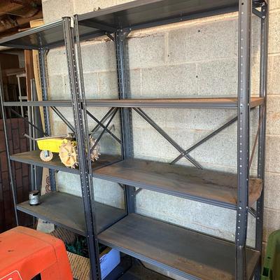 Two Metal Tool Shelves