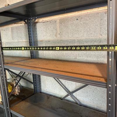Two Metal Tool Shelves