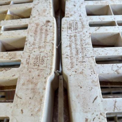 Heavy duty plastic shelves