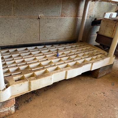 Heavy duty plastic shelves