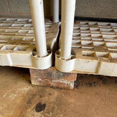 Heavy duty plastic shelves