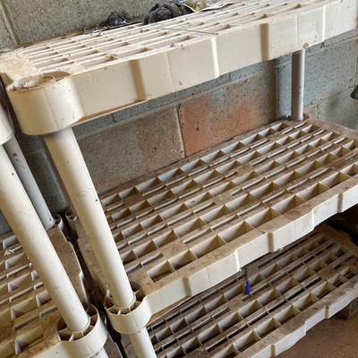 Heavy duty plastic shelves