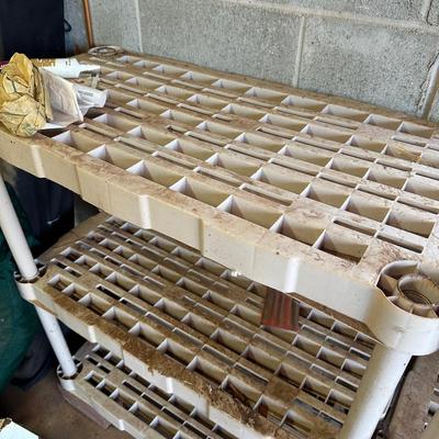 Heavy duty plastic shelves