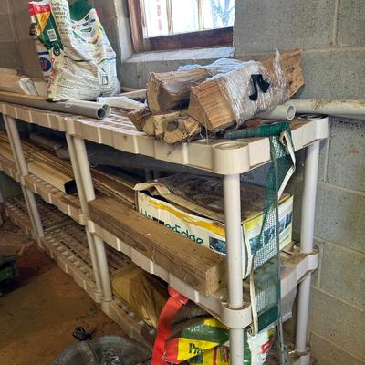 Heavy duty plastic shelves