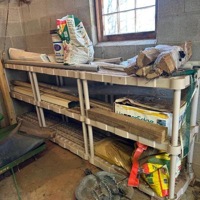 Heavy duty plastic shelves