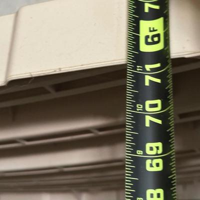 Heavy duty plastic shelves