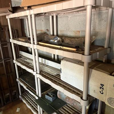 Heavy duty plastic shelves