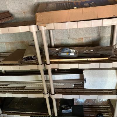 Heavy duty plastic shelves