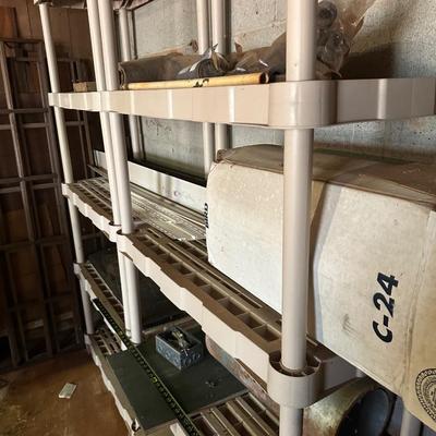 Heavy duty plastic shelves