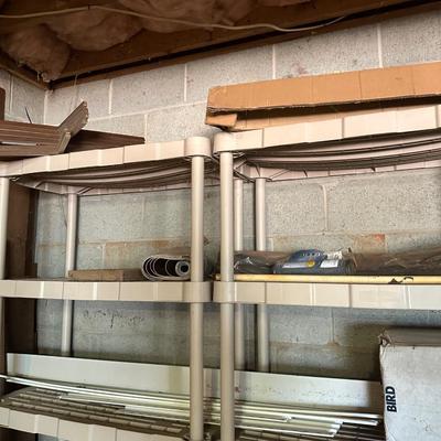 Heavy duty plastic shelves