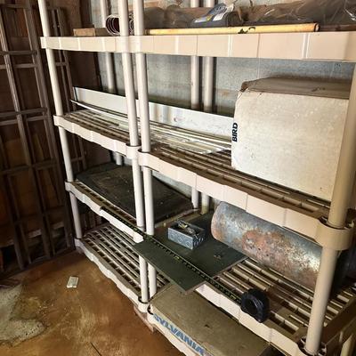 Heavy duty plastic shelves