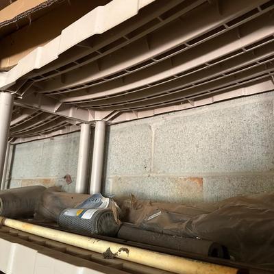 Heavy duty plastic shelves