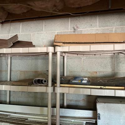 Heavy duty plastic shelves