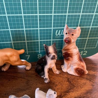 Small porcelain pup decor