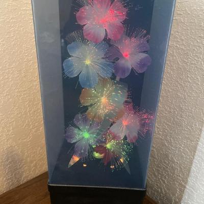 Fiber optic flower lamp