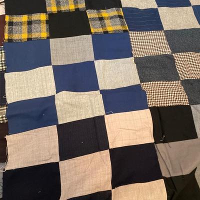 Unfinished quilt