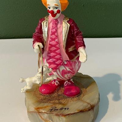 RARE, Vintage Ron Lee Roscoe w/Poodle signed and dated 1996 171/750
