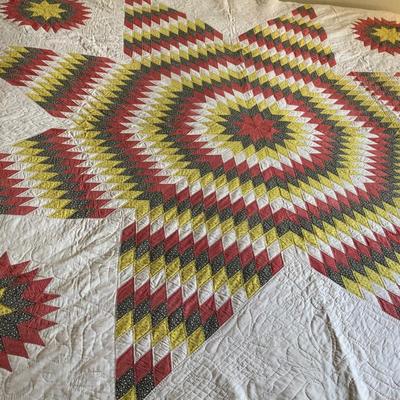 Antique Vintage Lone Star Quilt Star of Bethlehem