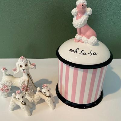 Department 56 Cherie Cookie Jar, Poodles Royal Japan