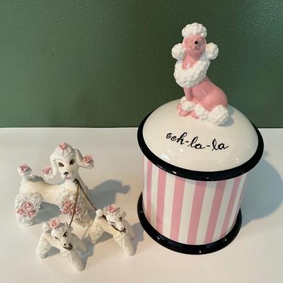 Department 56 Cherie Cookie Jar, Poodles Royal Japan