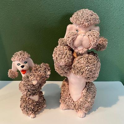 Large Vintage Royal Japan Ceramic Spaghetti Poodles