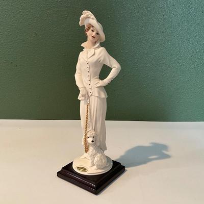 Giuseppe Armani Armis Lady w/poodle Made in Florence Italy 1999