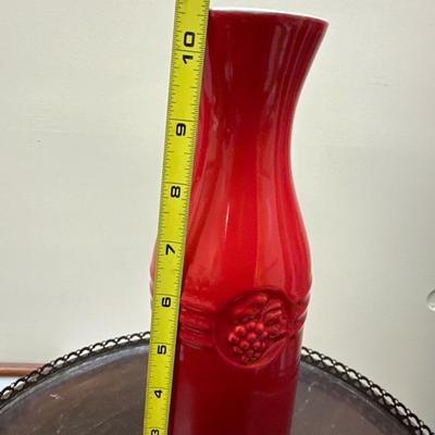 Le Creuset wine carafe and 8.5” stoneware wok bowl