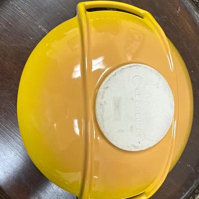 Le Creuset wine carafe and 8.5” stoneware wok bowl