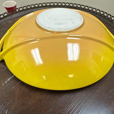 Le Creuset wine carafe and 8.5” stoneware wok bowl