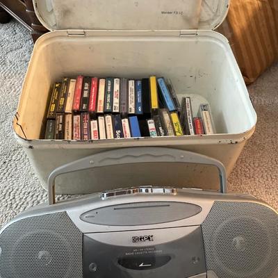 GPX cassette player with cassette tapes
