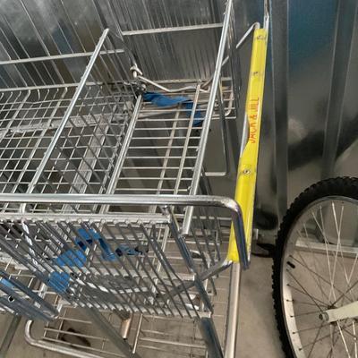 Vintage Jack and Jill Grocery Cart.