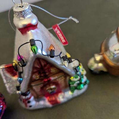 Verre Glass Christmas Ornaments