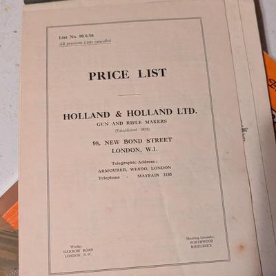 Buxton’s Guide Foreign Firearms & Holland & Holland Sporting Guns & Rifle Catalog