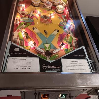 STANDARD SIZE WORKING "CABARET" PINBALL MACHINE