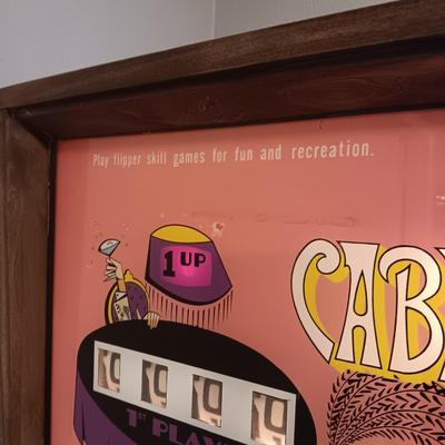STANDARD SIZE WORKING "CABARET" PINBALL MACHINE