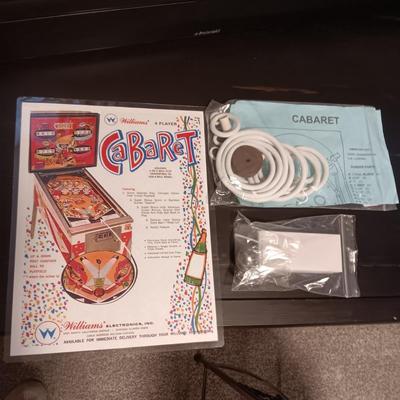 STANDARD SIZE WORKING "CABARET" PINBALL MACHINE