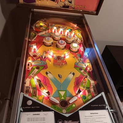 STANDARD SIZE WORKING "CABARET" PINBALL MACHINE