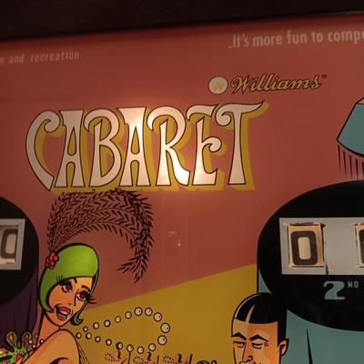 STANDARD SIZE WORKING "CABARET" PINBALL MACHINE